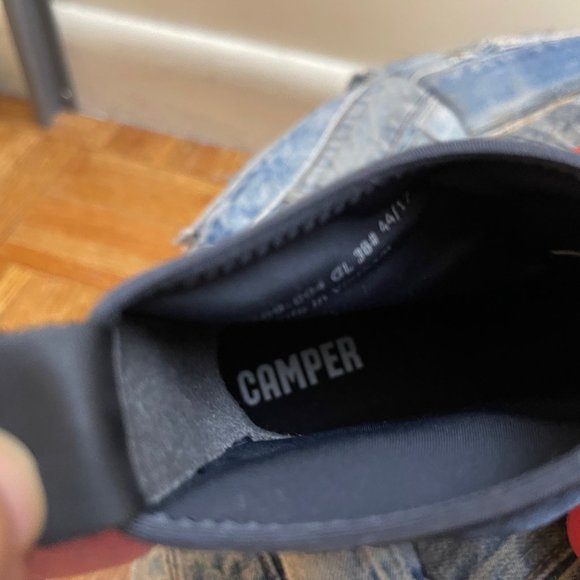 CAMPER 'Dub Sneakers' Black Pull On Ankle Boots Sz 38 Us 7 - Picture 8 of 9